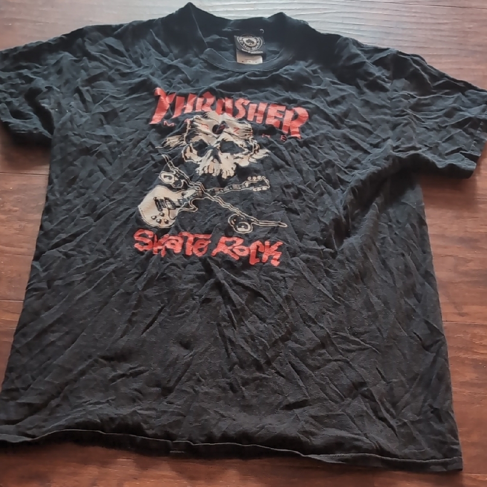 Thrasher Black Skull Graphic Tee